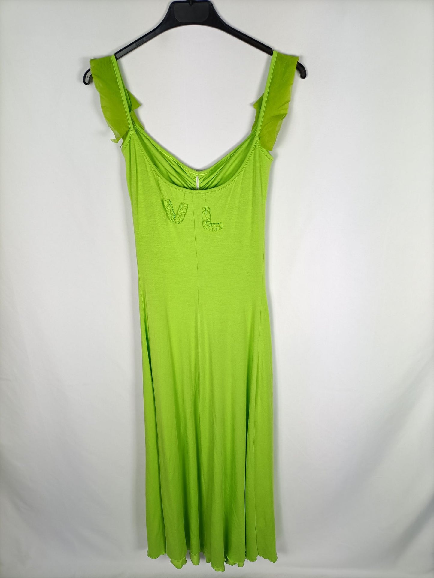 VICTORIO Y LUCCHINO. Vestido largo verde TU (s)