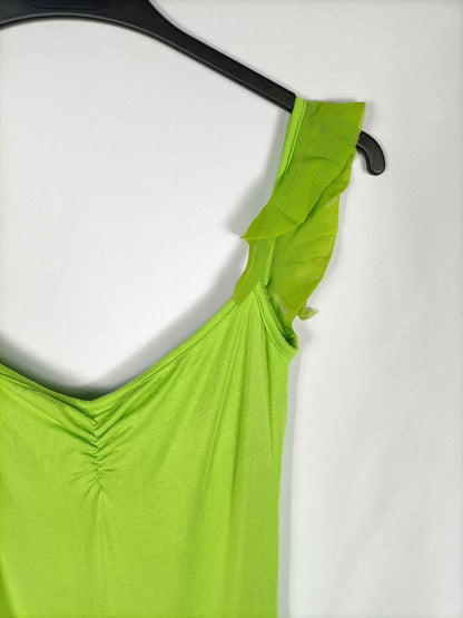 VICTORIO Y LUCCHINO. Vestido largo verde TU (s)