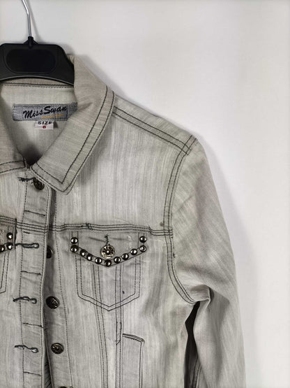 MISS SWAN.Cazadora gris T.s