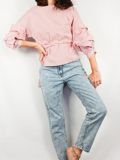 ZARA.Blusa rayas T.xs