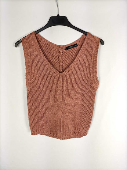 MANGO.Top punto teja T.s