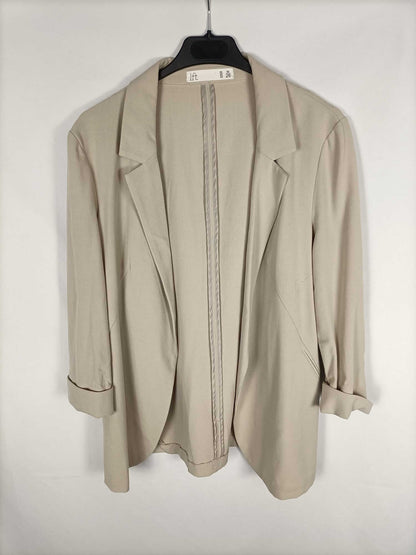 LEFTIES.Blazer beige fluida T.s