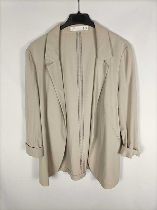 LEFTIES.Blazer beige fluida T.s
