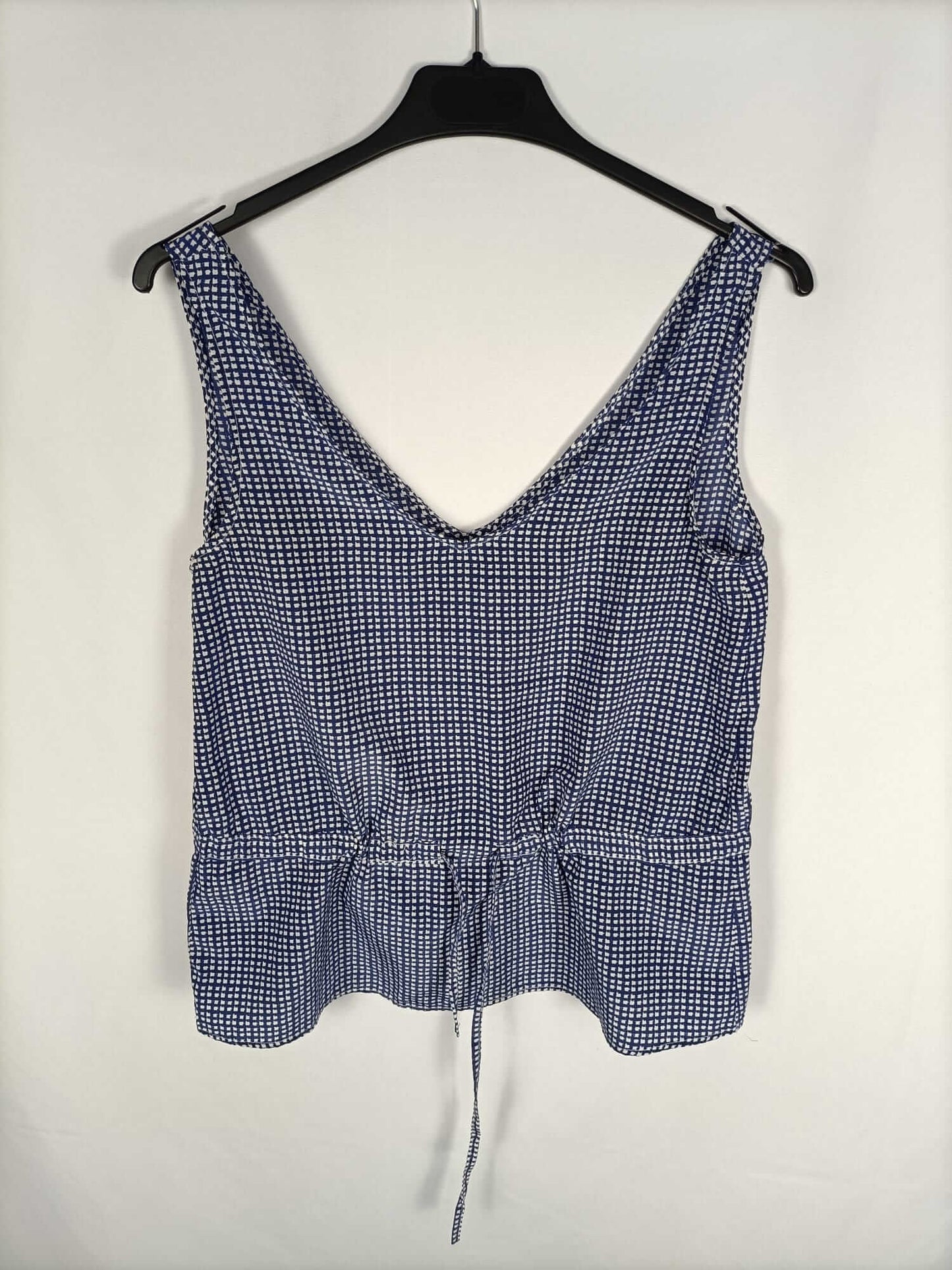 OTRAS.Top cuadros azules y blancos T.xs