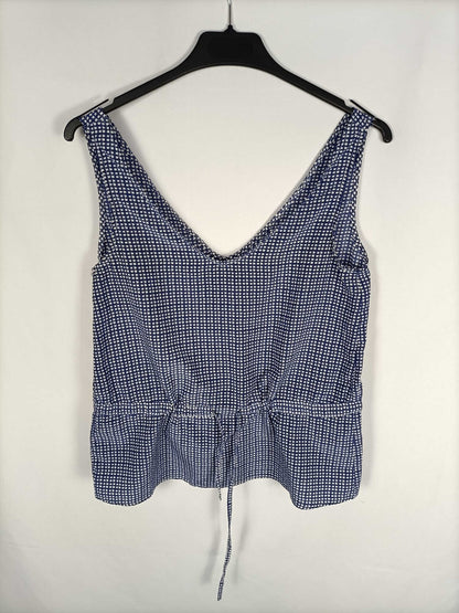 OTRAS.Top cuadros azules y blancos T.xs