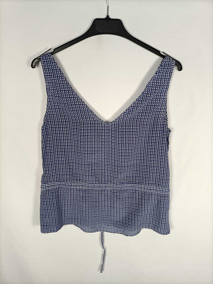 OTRAS.Top cuadros azules y blancos T.xs