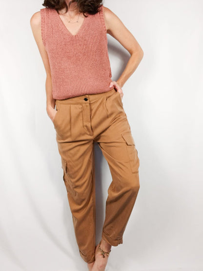 MANGO.Top punto teja T.s