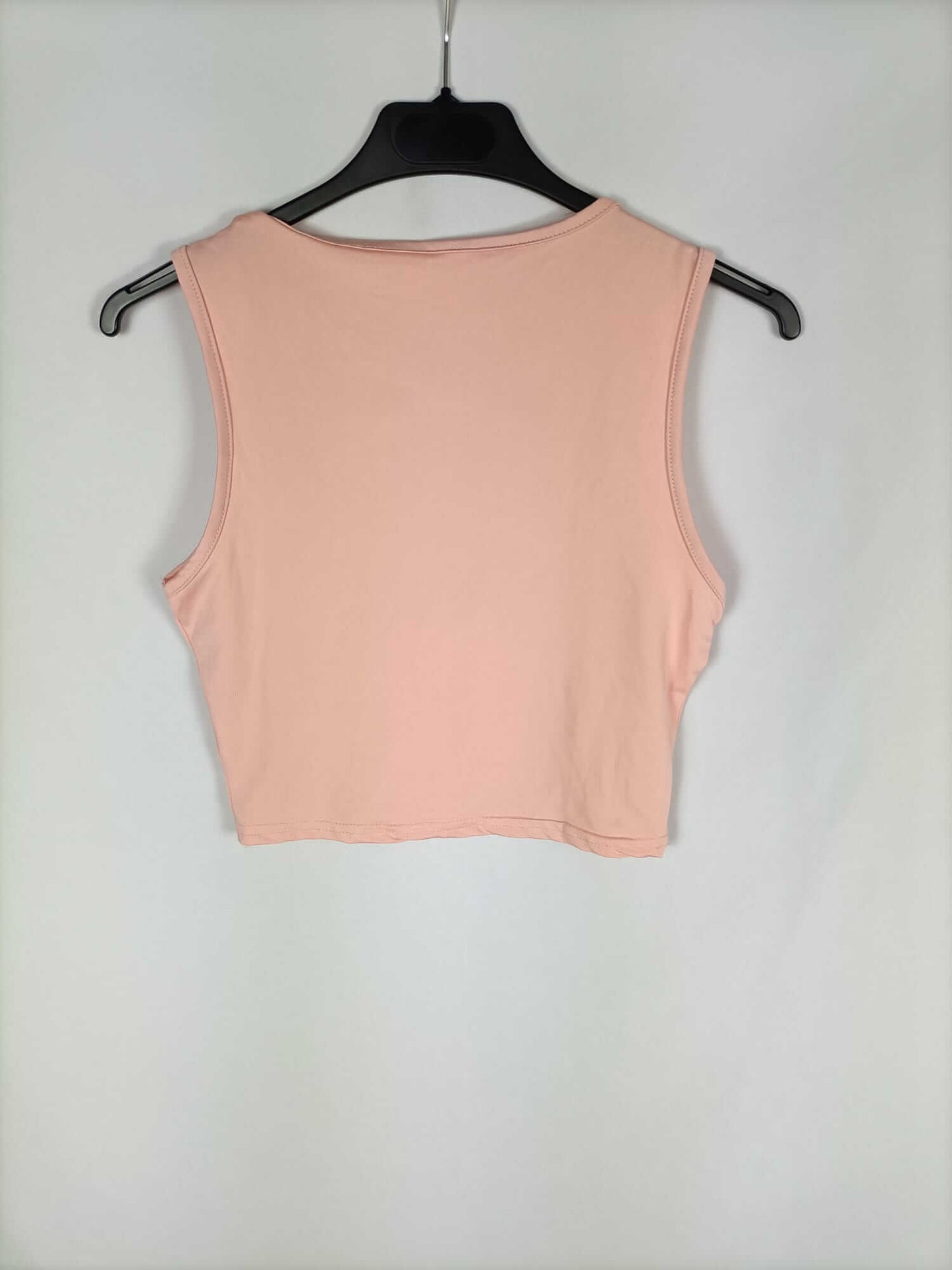OTRAS.Croptop rosa palo licra T s/m