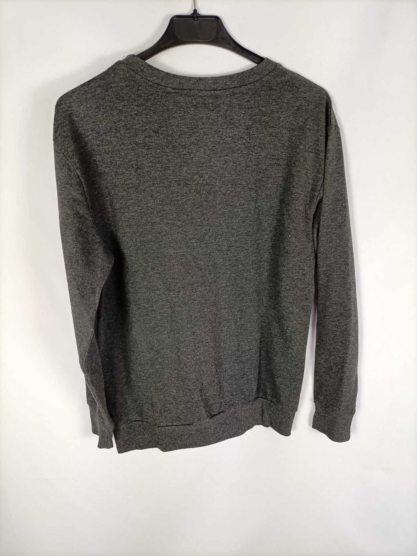 PRIMARK.Sudadera gris letras T.36