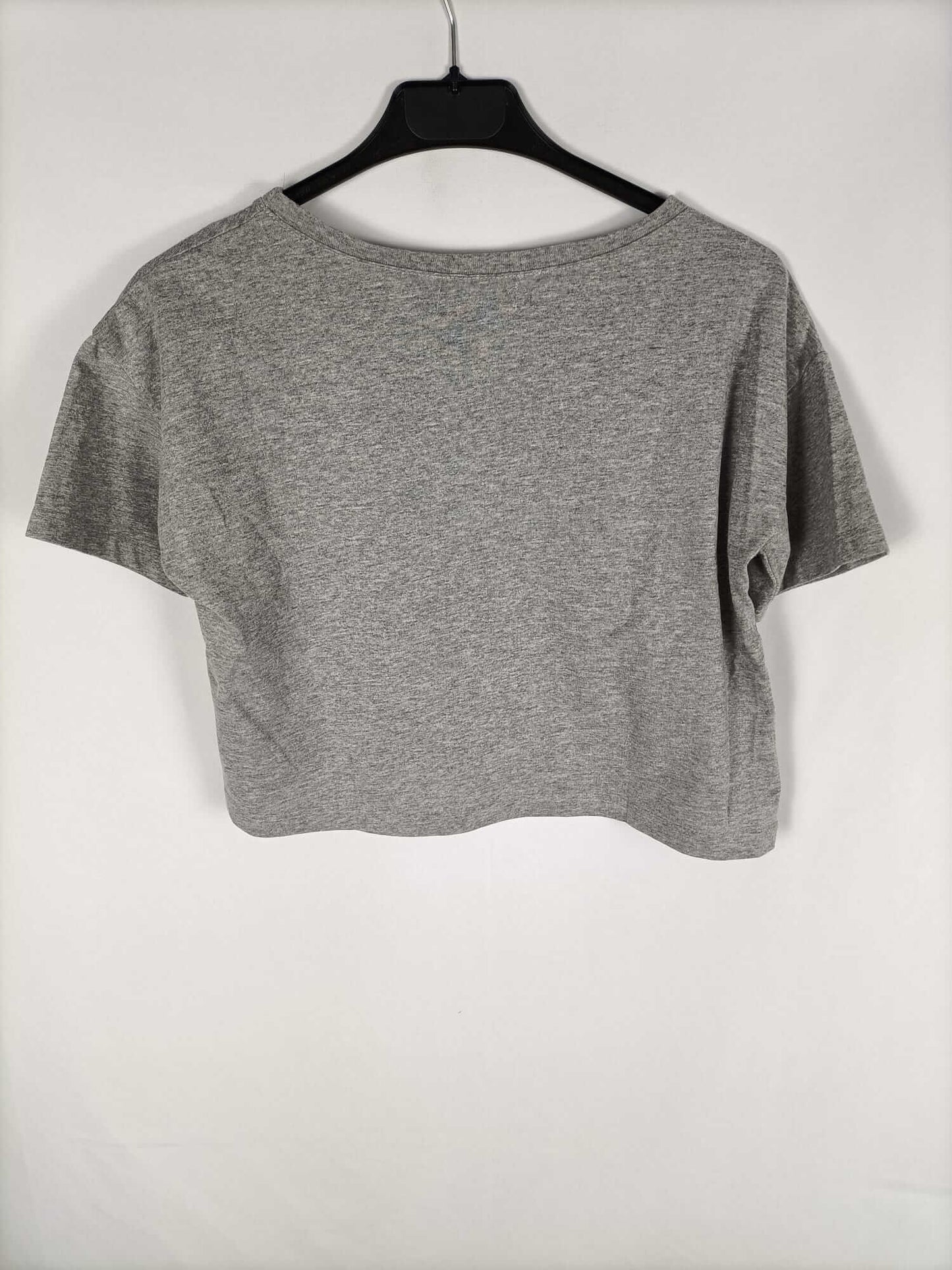 DOPE.Camiseta gris letras T.s