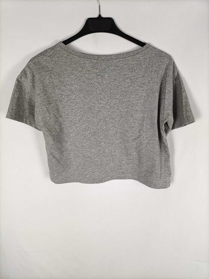 DOPE.Camiseta gris letras T.s