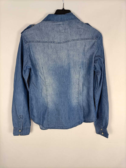 MISS SEXY.Camisa fina denim T.m