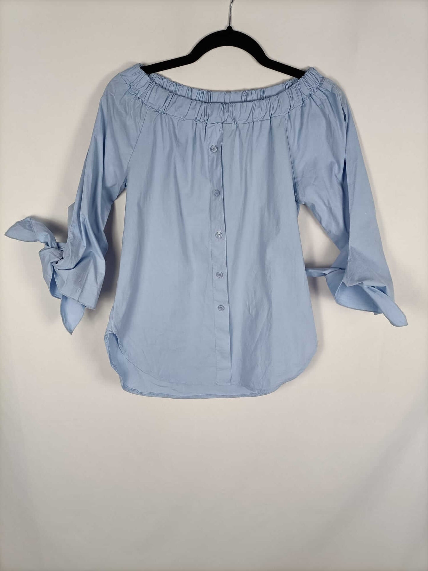 OTHERS.Blue boat neck top TU (S/M)