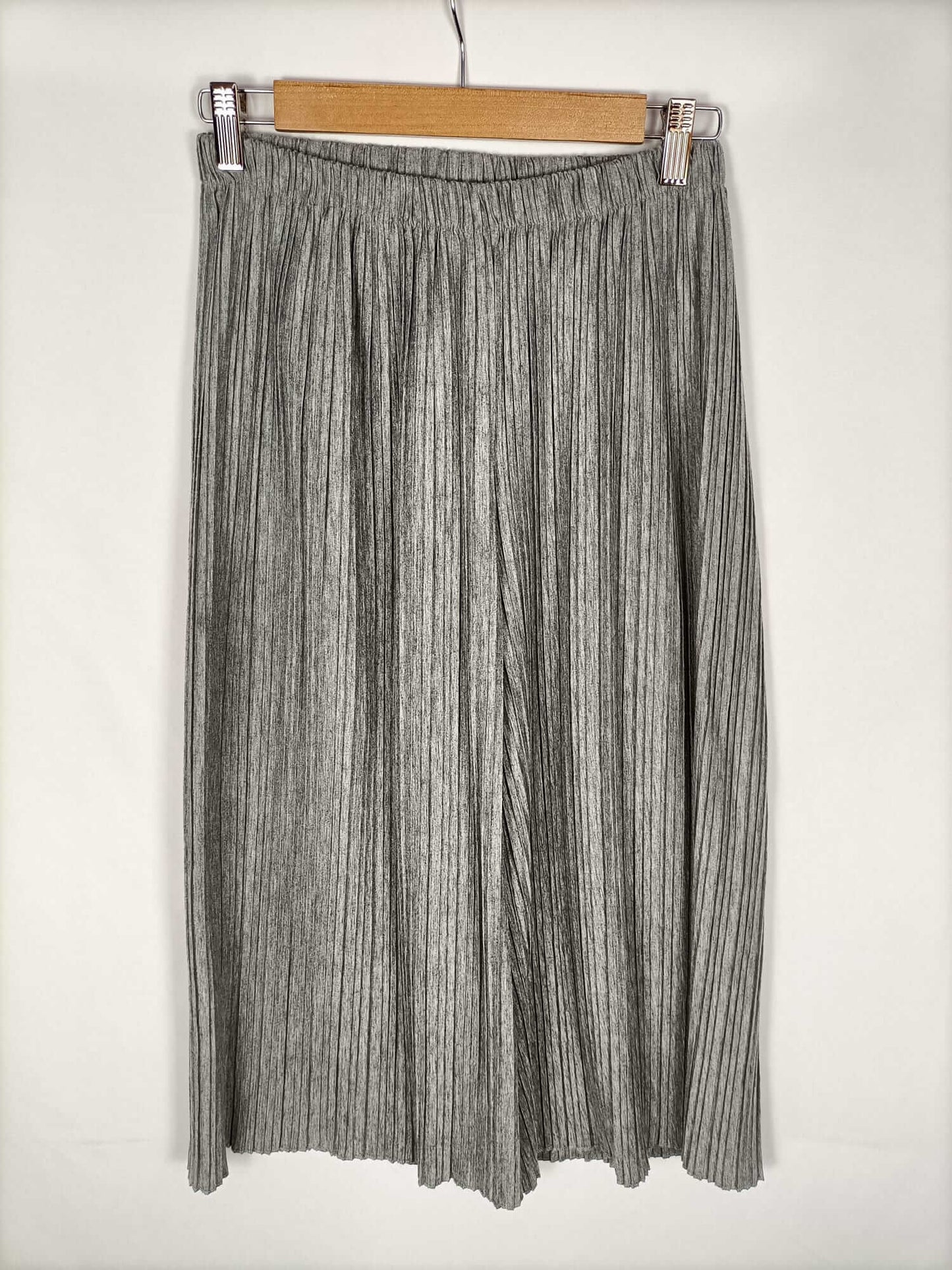 ZARA KIDS.Pantalones grises plisados T.13/14