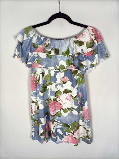 OTRAS.Vestido corto flores T.s/m