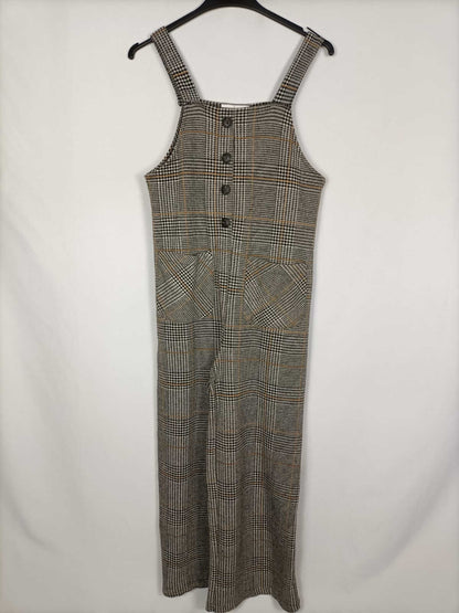 ZARA KIDS.Peto cuadros grises T.13/14