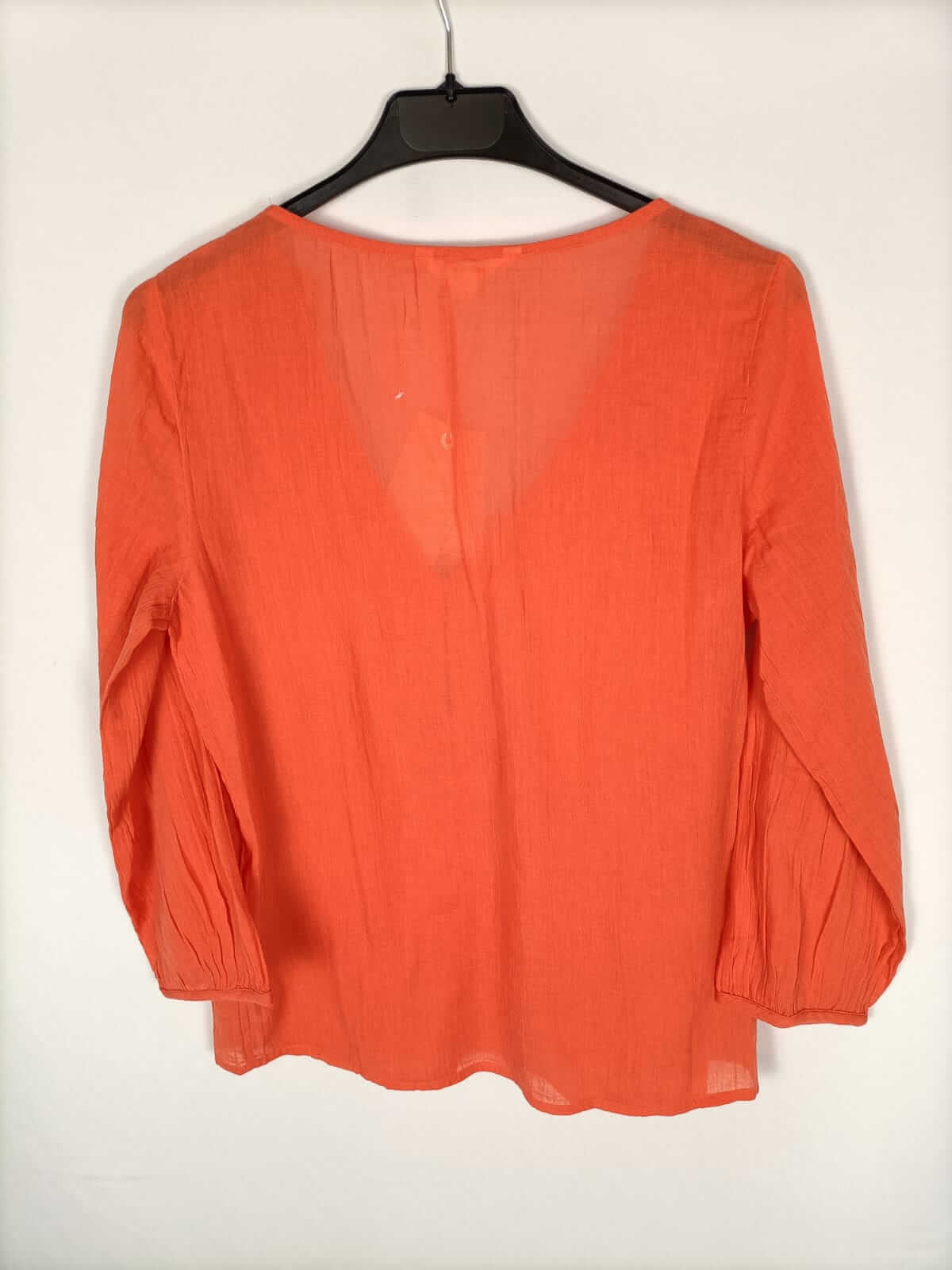 SPRINGFIELD. Orange blouse with ruffles S.36