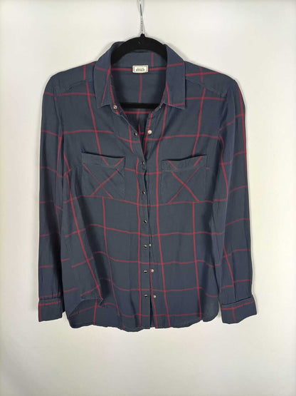 PIMKIE.Blusa azul cuadros T.s/m