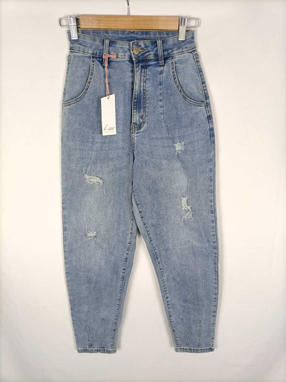 LETIZ.Pantalones denim anchos T.xs