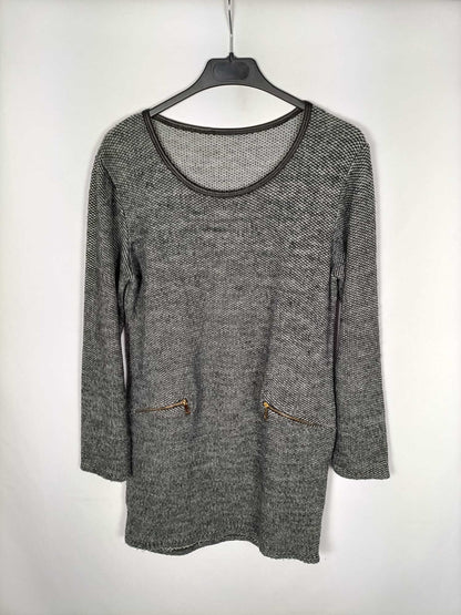 OTRAS.Vestido gris jaspeado TU (s/m)