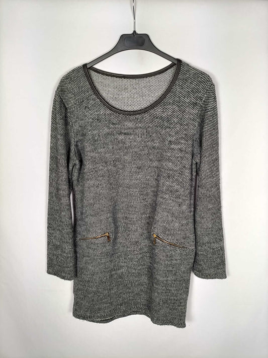 OTRAS.Vestido gris jaspeado TU (s/m)