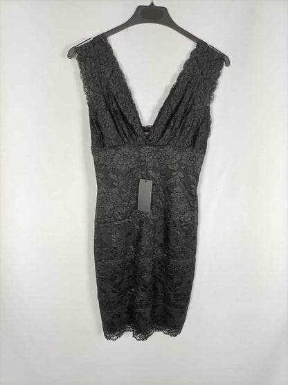 GUESS. Vestido negro encaje T.s