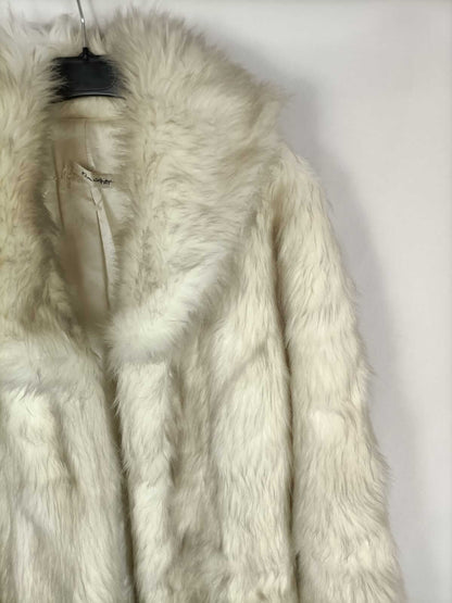 MIIS SELFRIDGE.  Abrigo pelo beige y gris TU