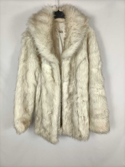 MIIS SELFRIDGE.  Abrigo pelo beige y gris TU