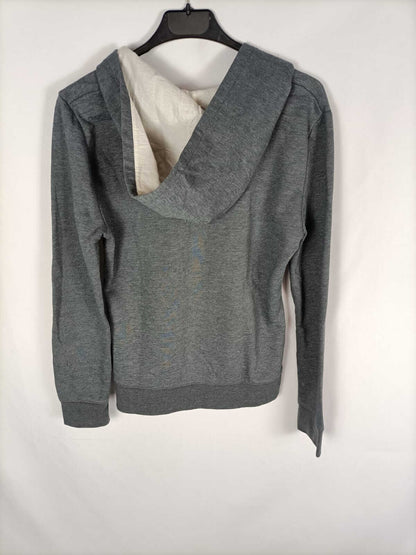 ZARA KNIT. Sudadera gris letras T.13/14
