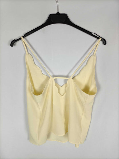 MANGO. Top amarillo T.xs