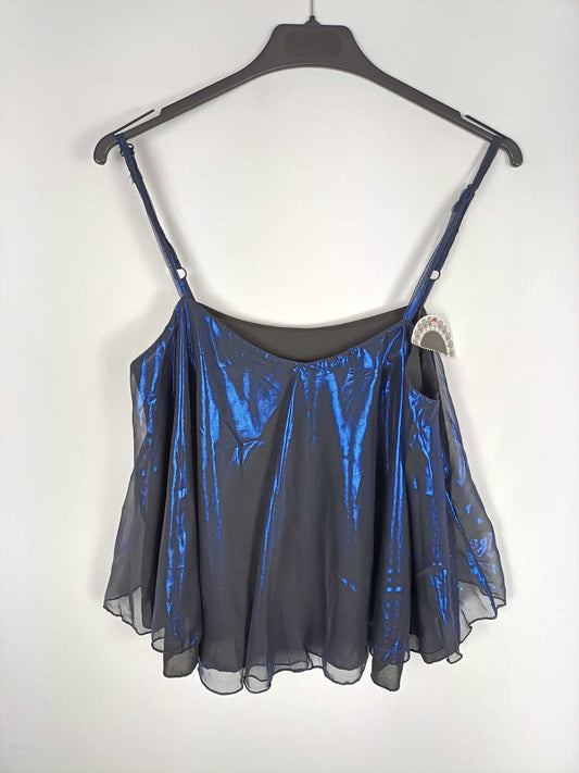 OTHERS. Two-tone double-layer top Tu (s/m)