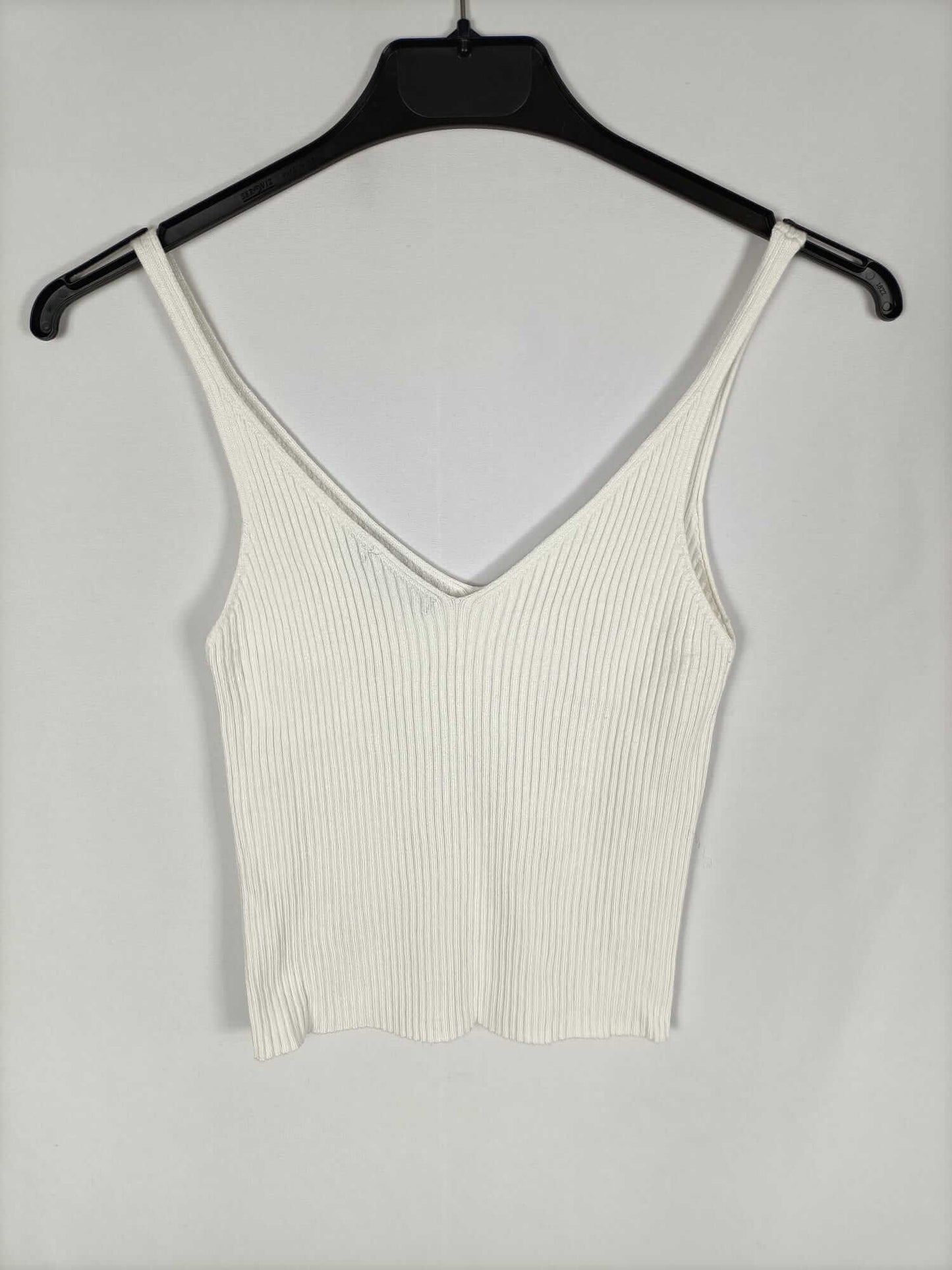 STRADIVARIUS. Top punto blanco T.s