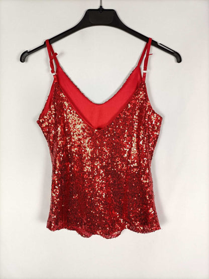 OTRAS. Top lentejuelas rojas TU (s/m)