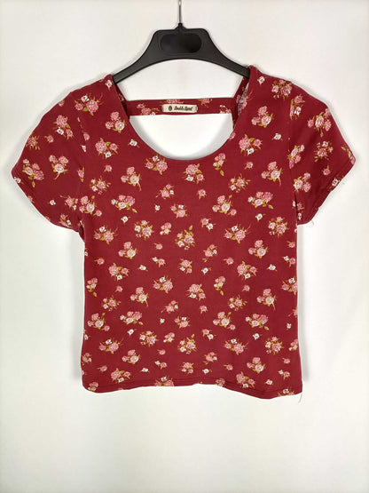 DOUBLE AGENT. Camiseta burdeos T.s