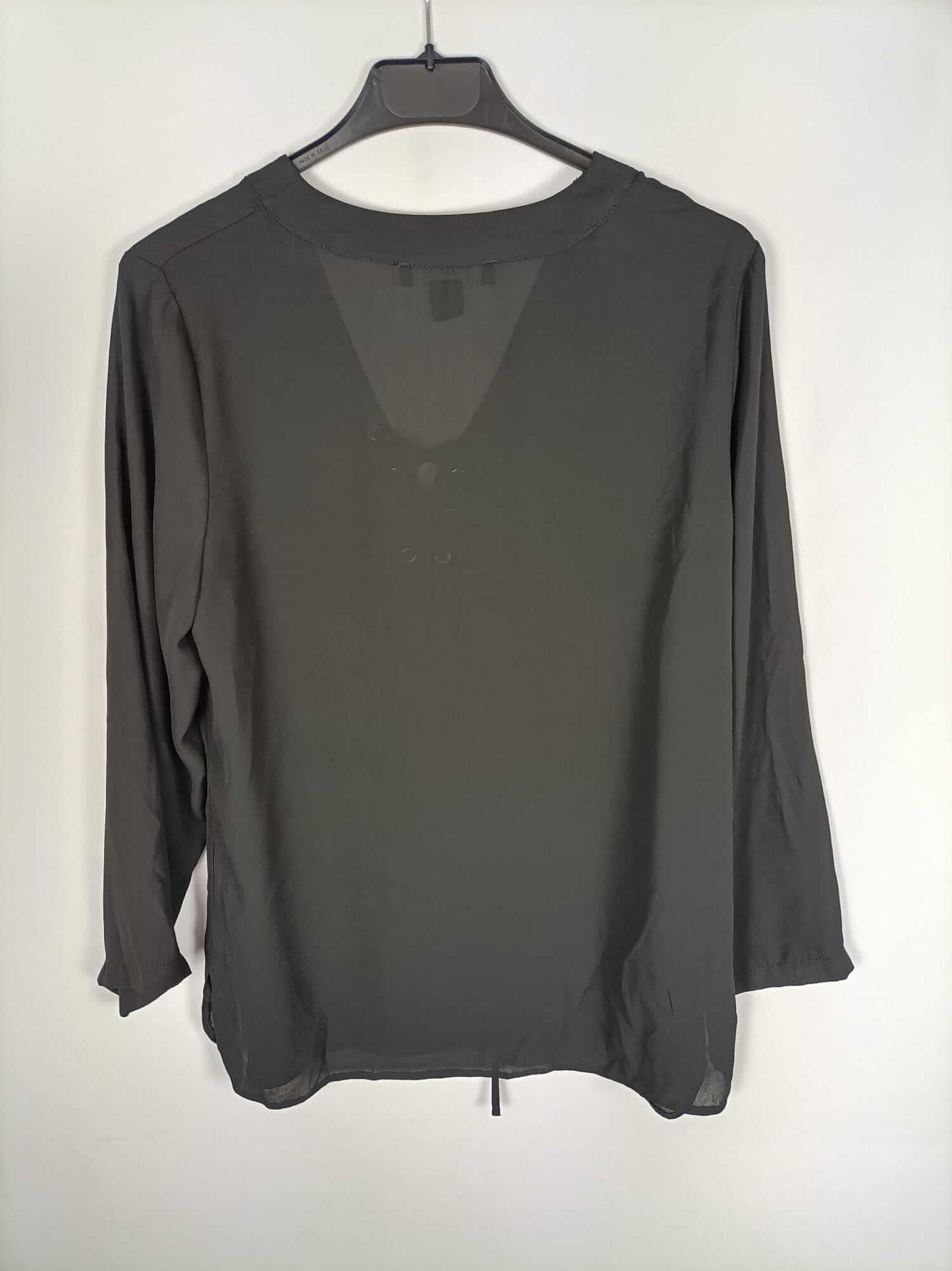 PRIMARK. Black rope blouse, size 38