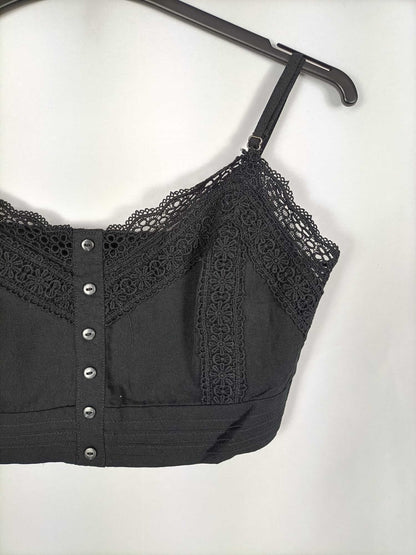 OTRAS. Croptop negro Tu (s/m)