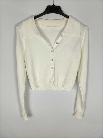 OTRAS.Rebeca/top punto blanco roto TU (xs/s)