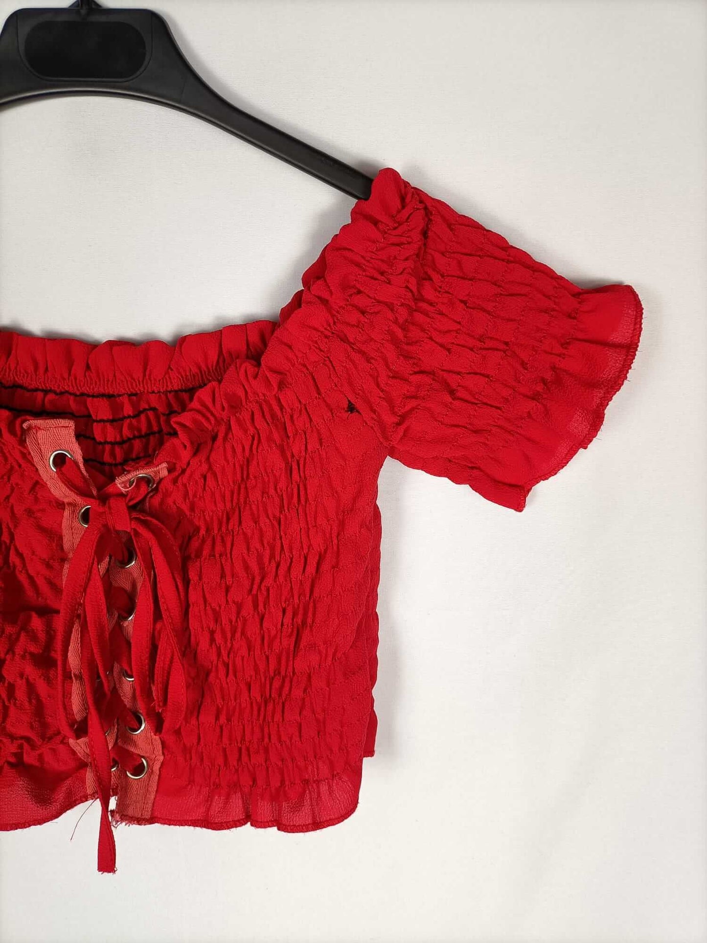 OTHERS.Red Croptop Tu (s/m)