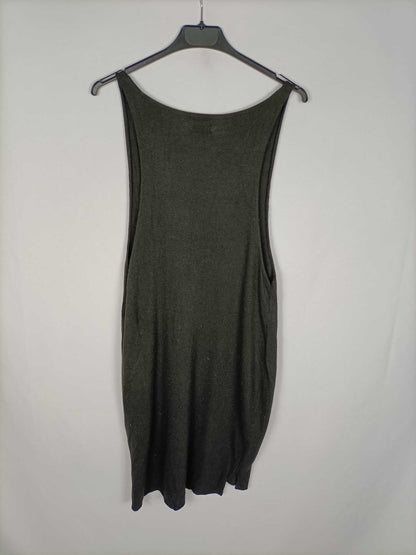 MUS & BOMBON. Vestido negro punto T.u (s/m)