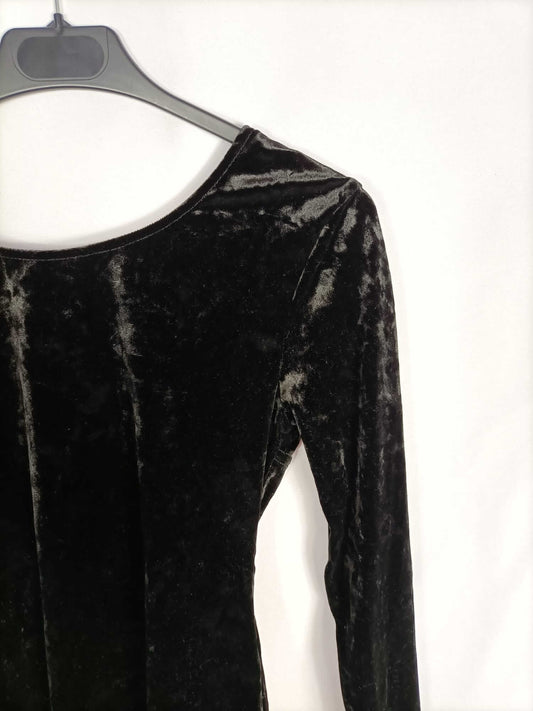 MUS & BOMBON. Body negro terciopelo T.s