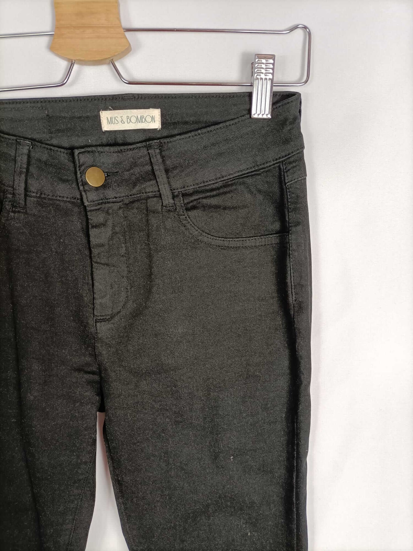 MUS &amp; BOMBON. Black denim pants T.36