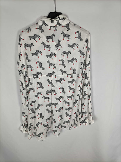 MANGO. Camisa cebras T.l