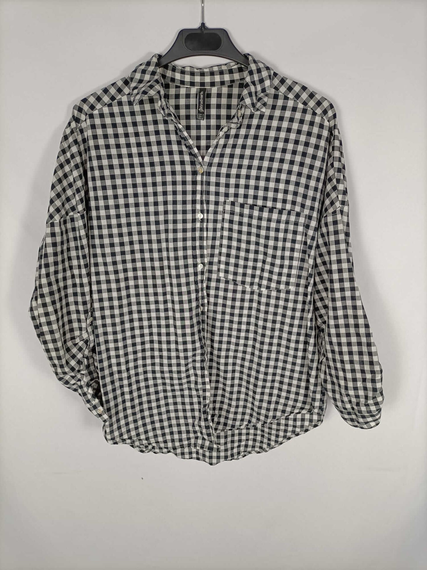 STRADIVARIUS. Camisa cuadros vichi T.s