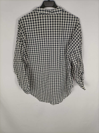 STRADIVARIUS. Camisa cuadros vichi T.s