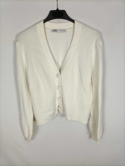 ZARA. Rebeca blanca T.m