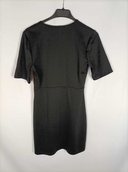 ZARA. Vestido negro elástico T.m