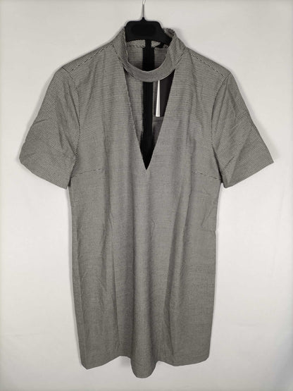 ZARA. Vestido corto pata de gallo T.s