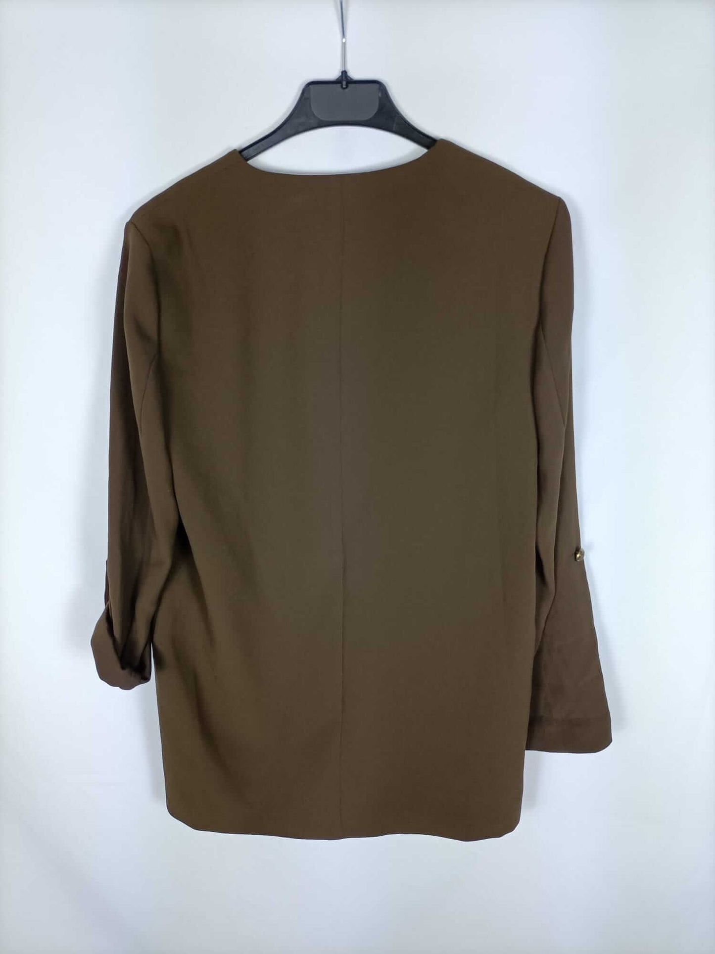 ZARA. Blazer verde cruzada  T.s