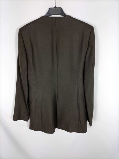 ZARA. Brown blazer with TM lapels