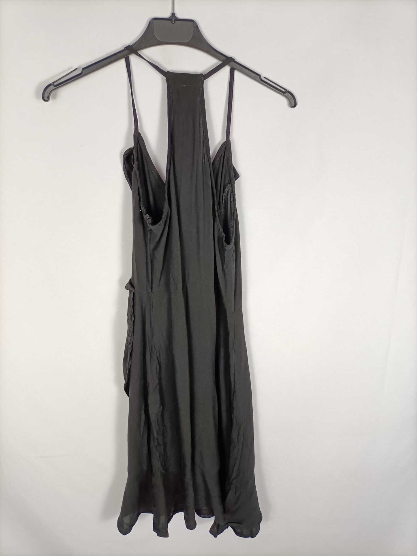 SPRINGFIELD. Black wrap dress, size 38
